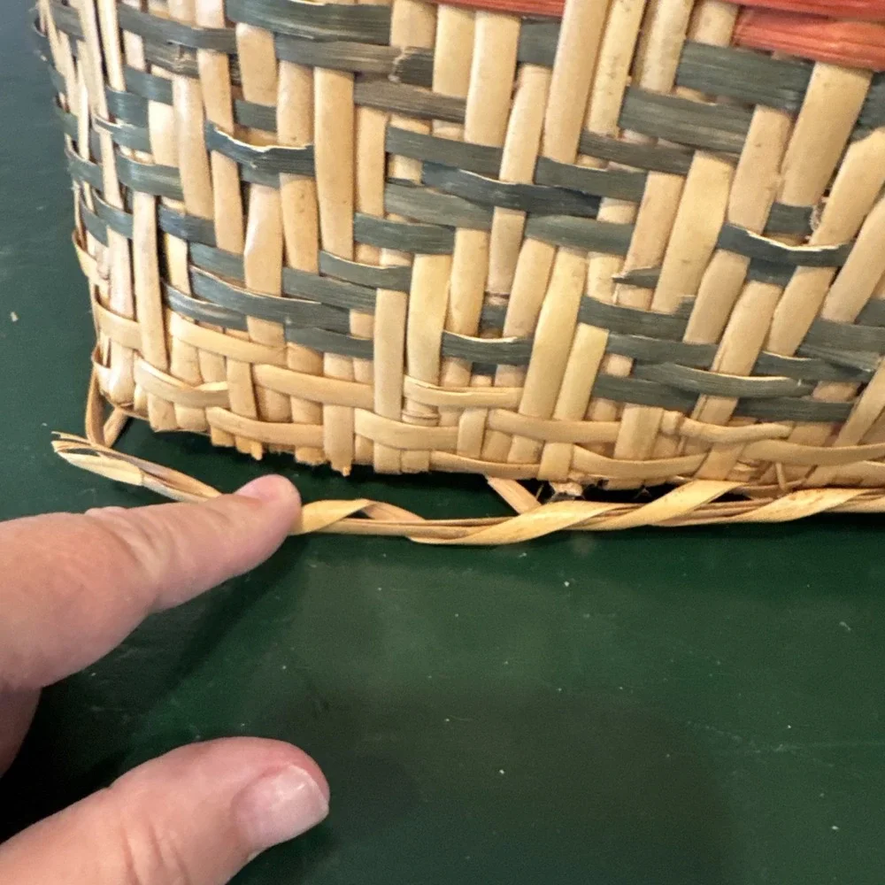 Large Rectangle Choctaw Basket Look at pics closely